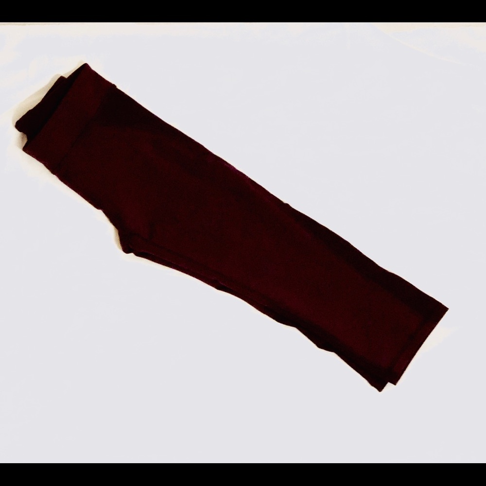 Maroon Leggings 3/4 Length